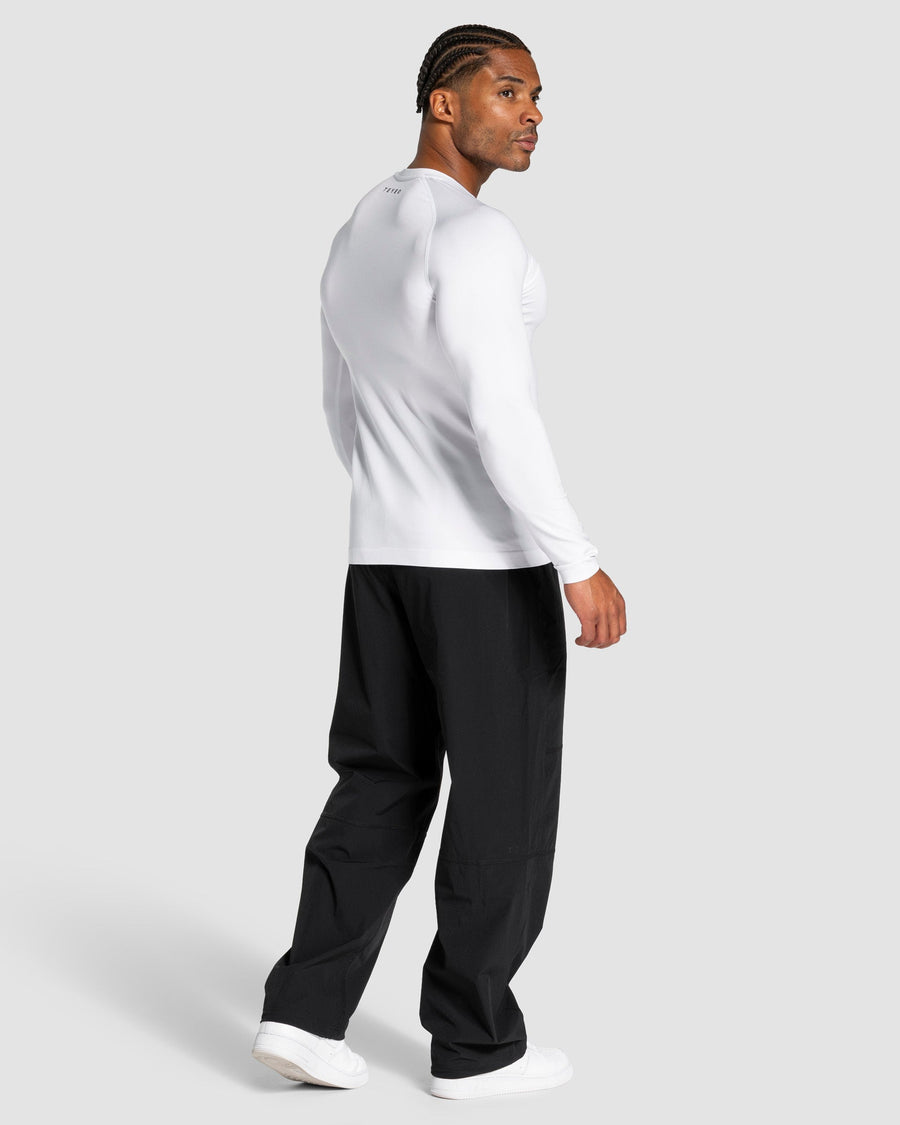 Haut à manches longues Workout sans coutures « blanc »