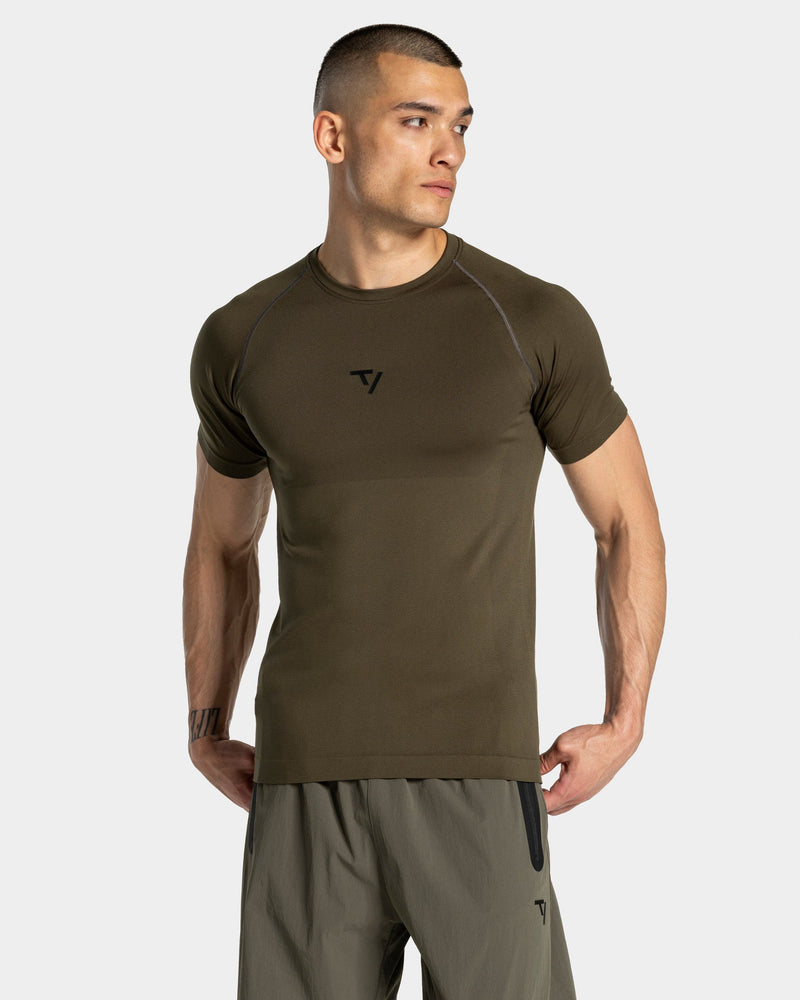 T-shirt Workout sans coutures « Olive »