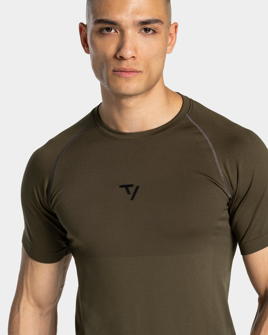 T-shirt Workout sans coutures « Olive »