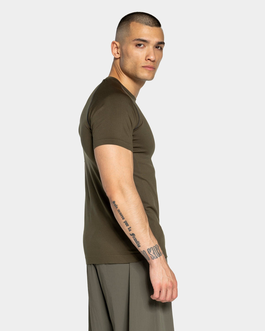T-shirt Workout sans coutures « Olive »