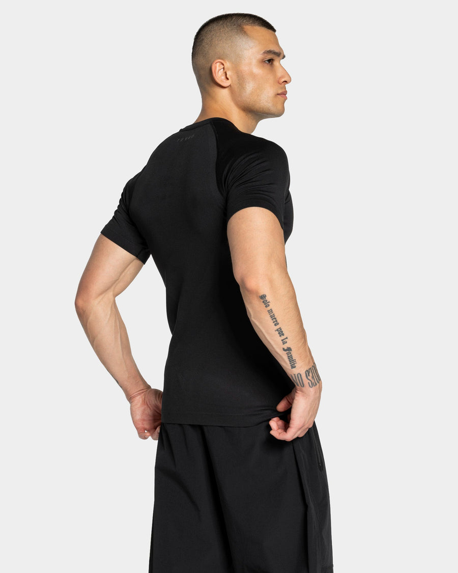 T-shirt Workout sans coutures « noir/anthracite »