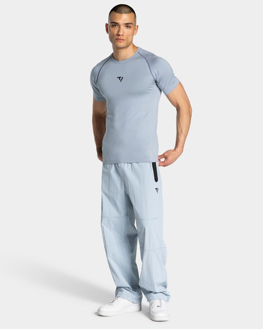 T-shirt Workout sans coutures « bleu acier »