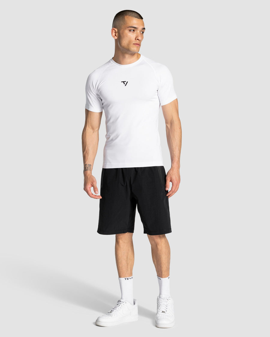 T-shirt Workout sans coutures « blanc »