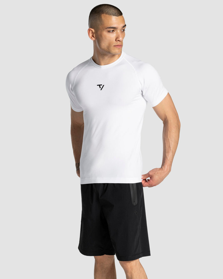 T-shirt Workout sans coutures « blanc »