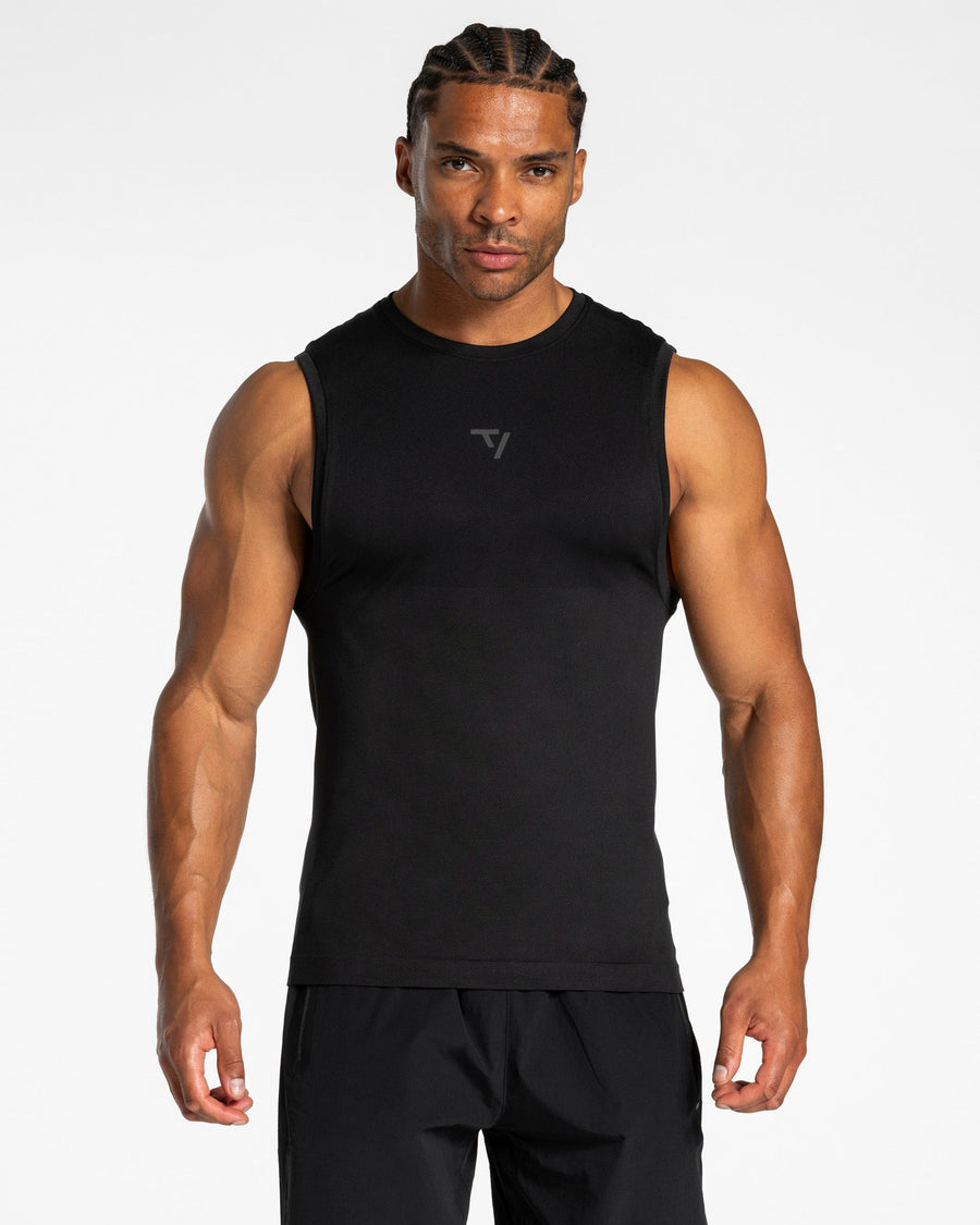 Débardeur Workout sans coutures « noir/anthracite »