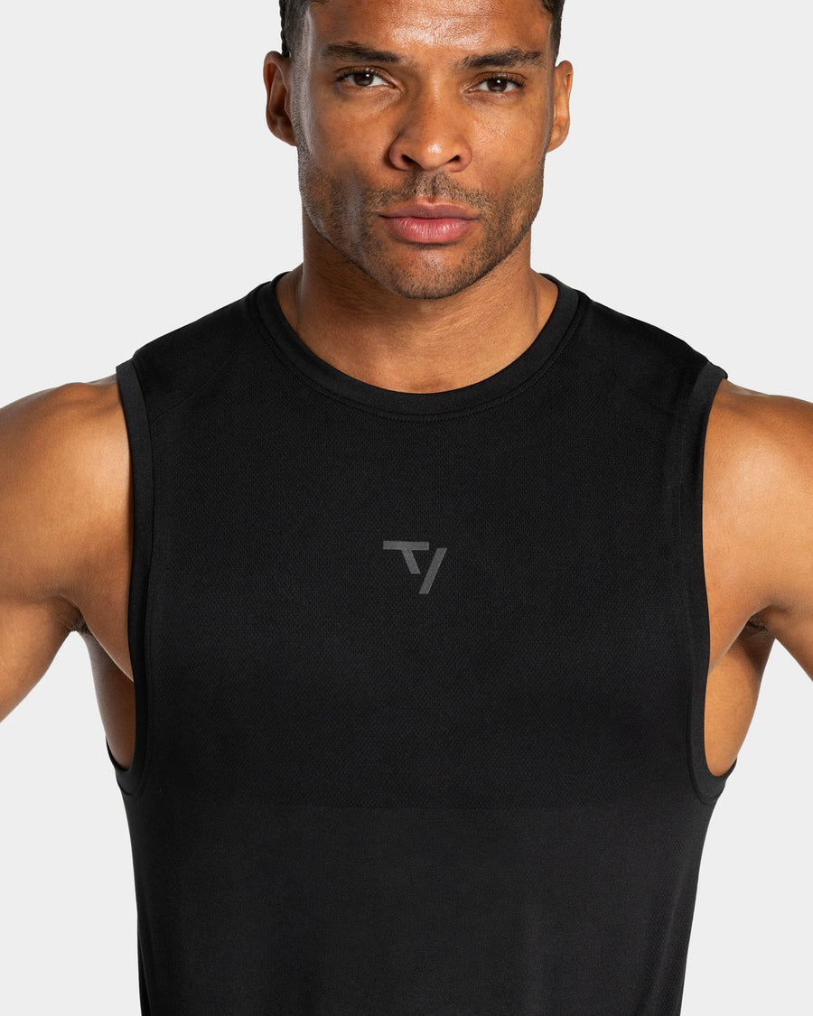Débardeur Workout sans coutures « noir/anthracite »