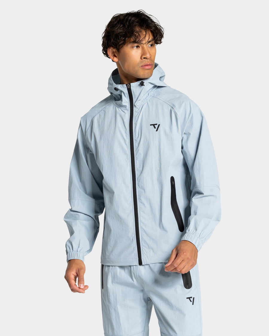 Veste de sport zippée Workout « bleu acier »