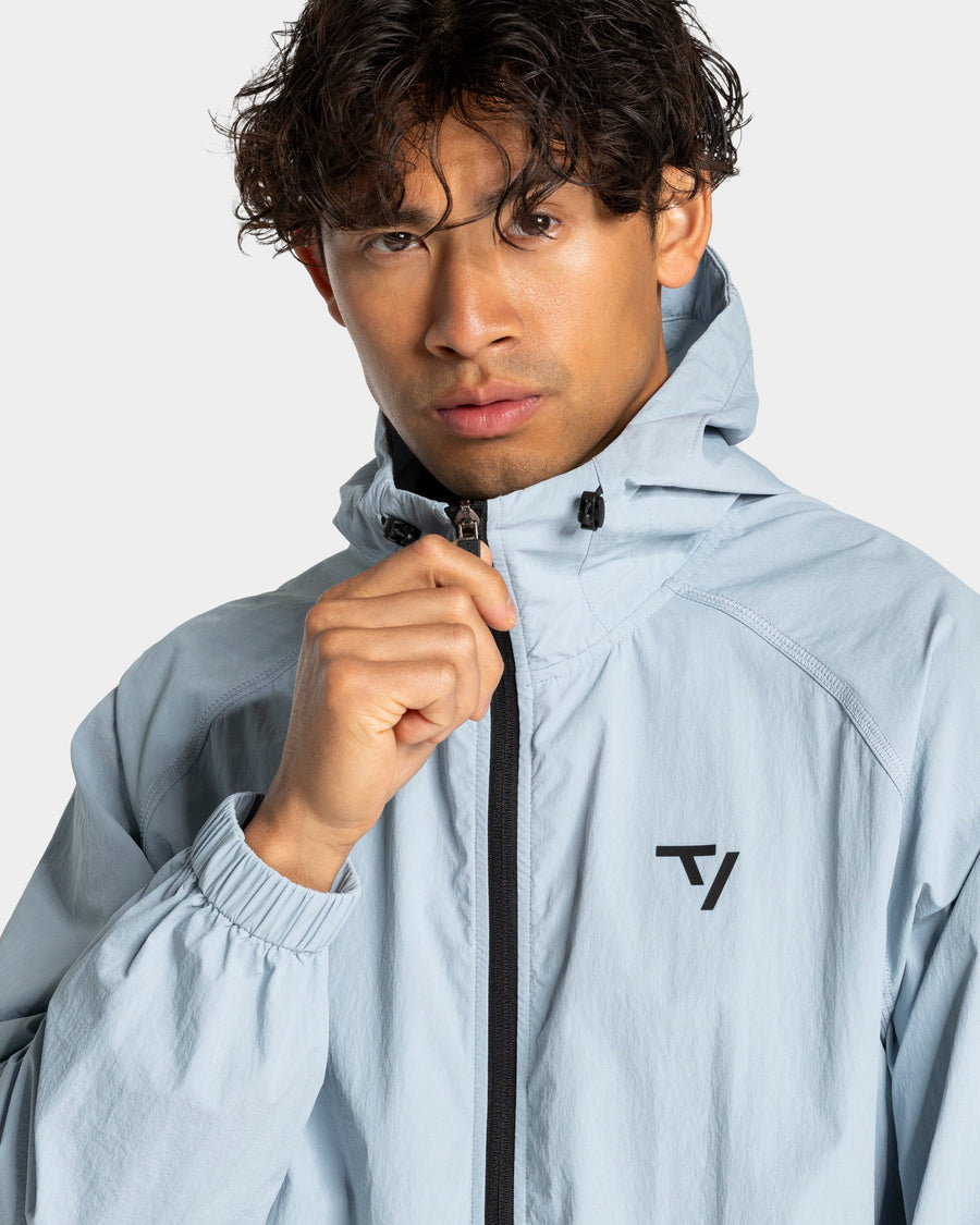 Veste de sport zippée Workout « bleu acier »