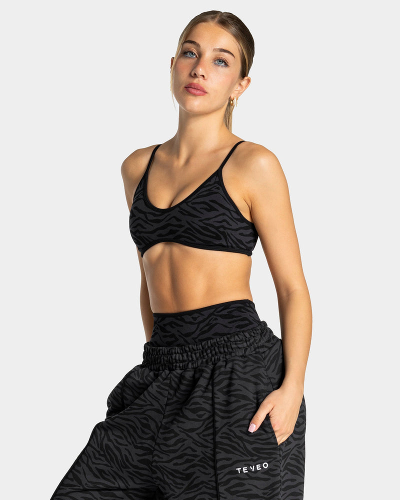 Brassière Contrastline « zèbre noir »