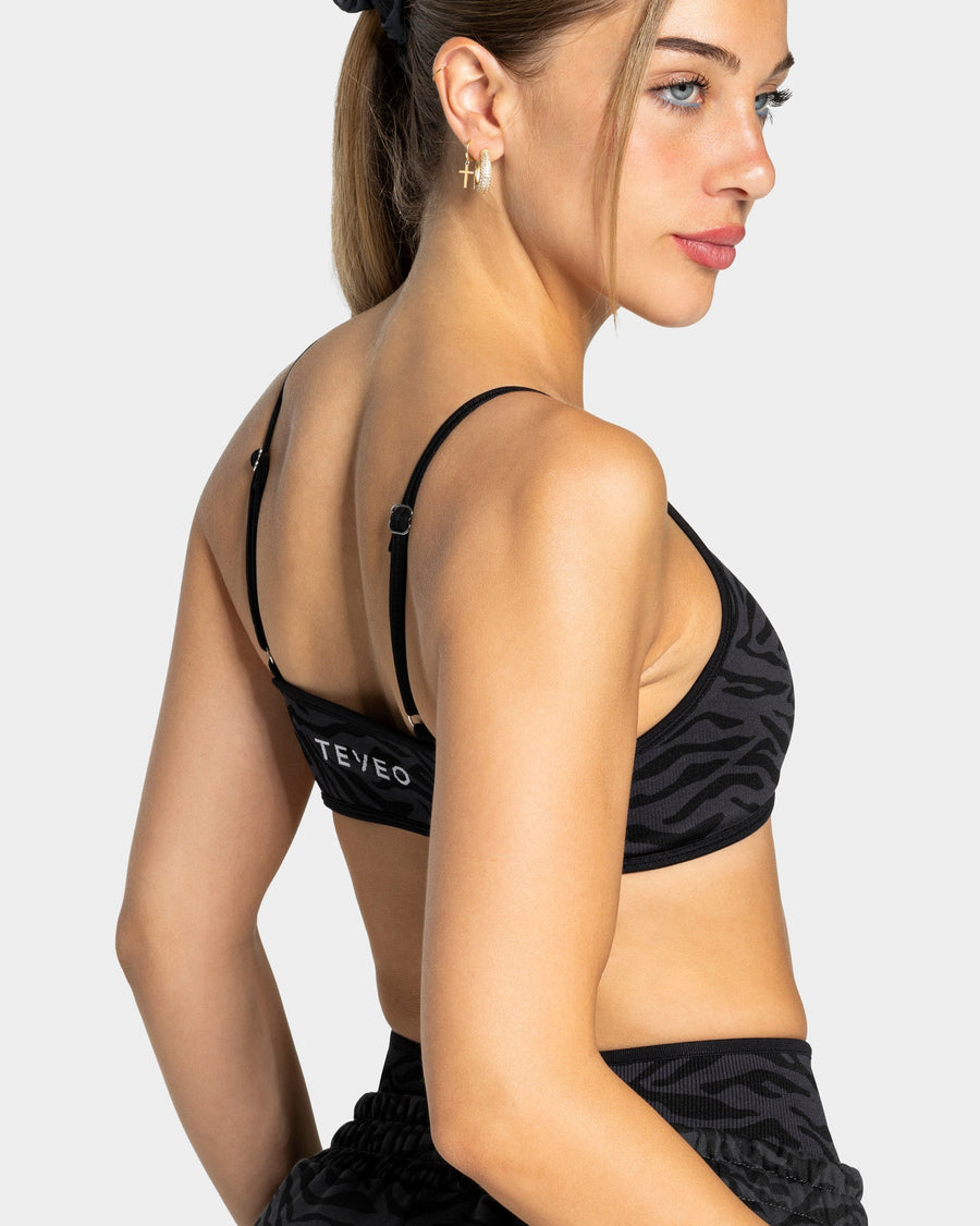 Brassière Contrastline « zèbre noir »