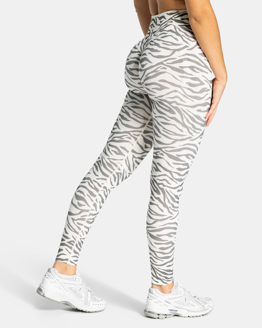 Legging Sculpt Scrunch Contrastline « zèbre blanc cassé »