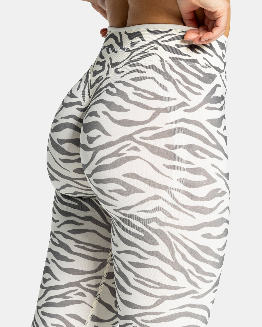 Legging Sculpt Scrunch Contrastline « zèbre blanc cassé »