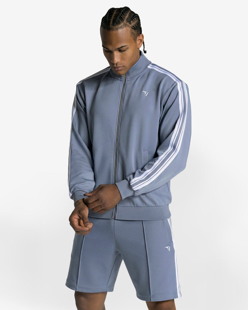 Veste zippée Club « bleu acier »