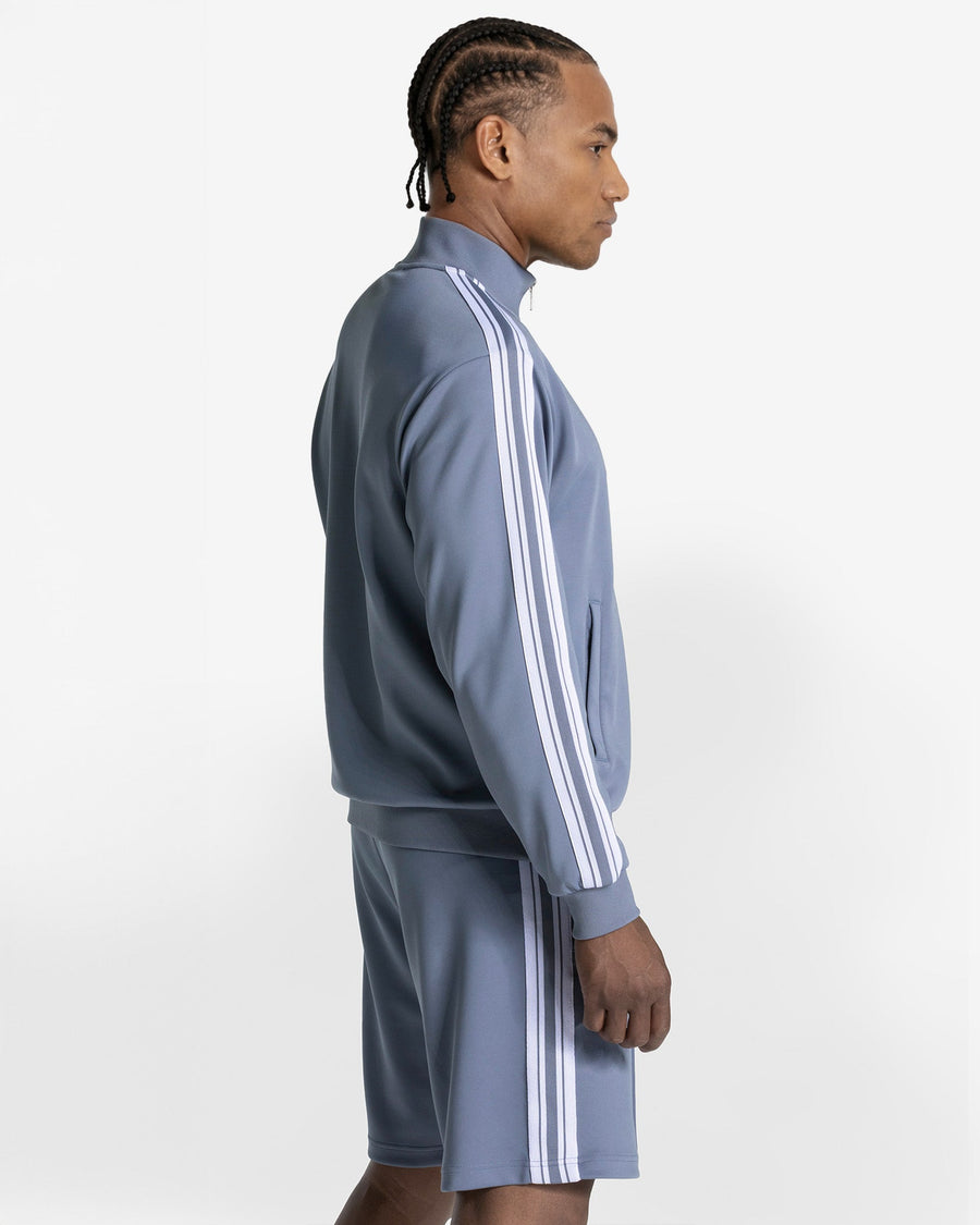 Veste zippée Club « bleu acier »