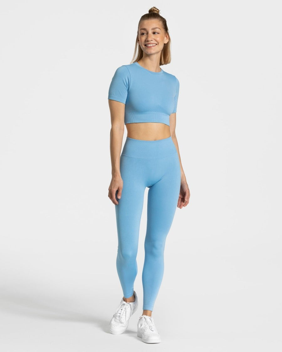 Crop top Sensation « bleu layette »