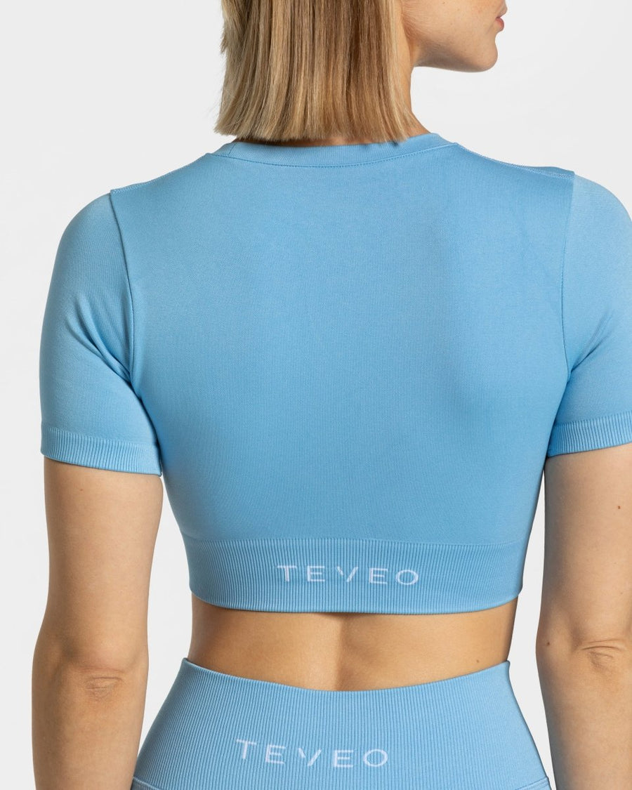 Crop top Sensation « bleu layette »