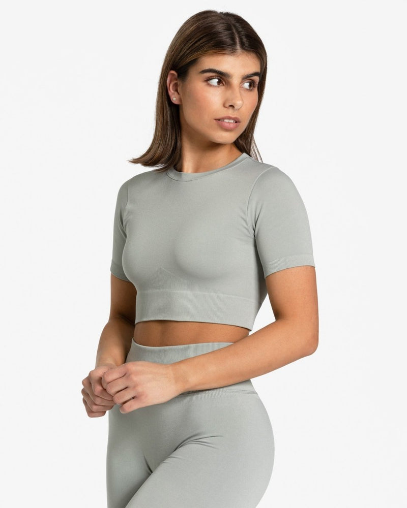 Crop top Sensation « gris »