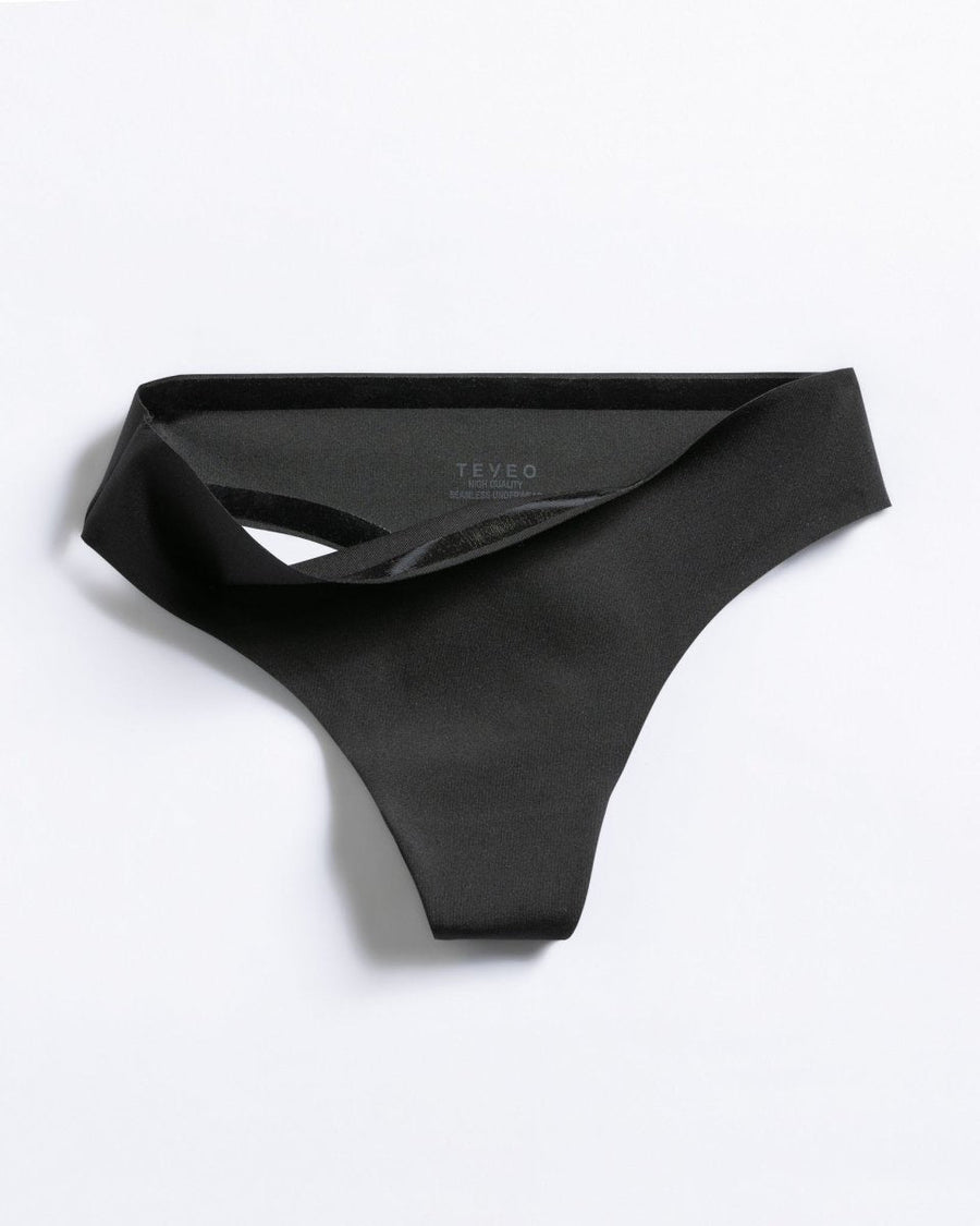 Tanga sans coutures (lot de 5) noir