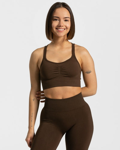 Brassière Timeless Scrunch « marron foncé »