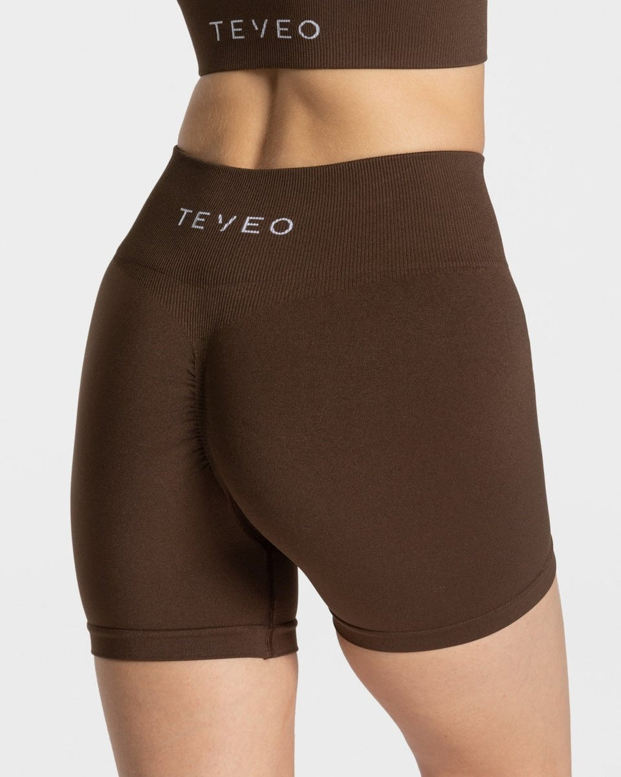 Short Timeless Scrunch « marron foncé »