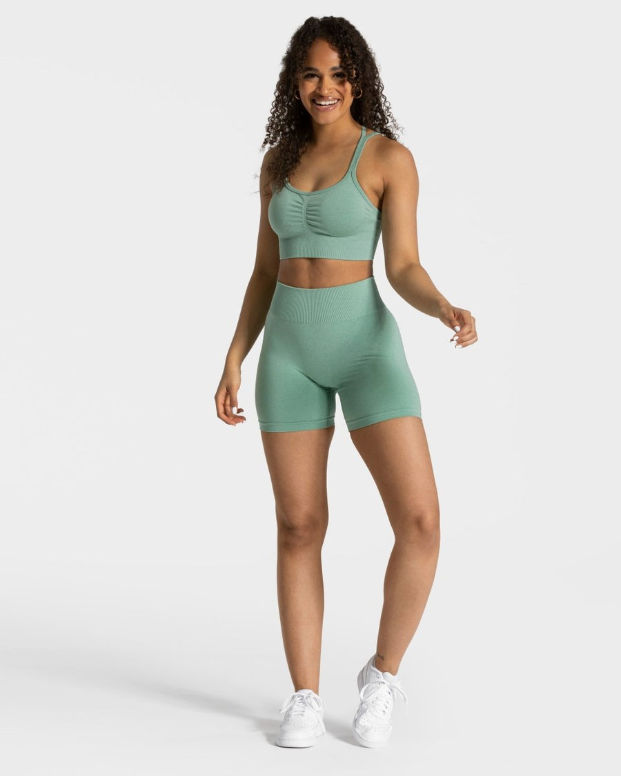 Short Timeless Scrunch « vert sauge »