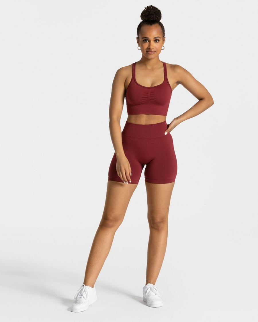 Short Timeless Scrunch « bordeaux »